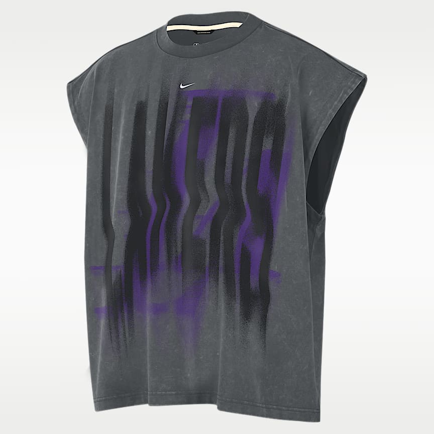 Los Angeles Lakers Courtside Men's Nike NBA Club 1/2-Zip Top. Nike UK